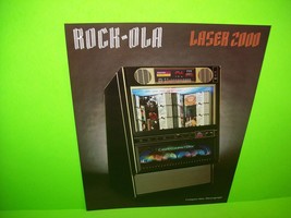 Rock-Ola LASER 2000 Original NOS Laser Disc Jukebox Music Promo Sales Flyer   - £22.09 GBP