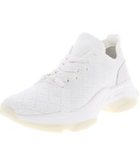 Steve Madden Womens 8.5 M White Knit Chunky Lace Up Sneakers NIB ZR7 - $39.19