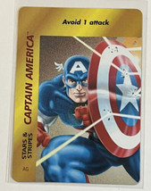 Marvel Overpower1995 Special Character Card Captain America Stars &amp; Strips #AG U - £8.86 GBP