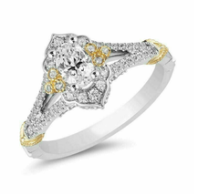 Enchanted Disney Fine Jewelry Diamond-Studded Arabesque Halo Engagement Ring - £95.91 GBP