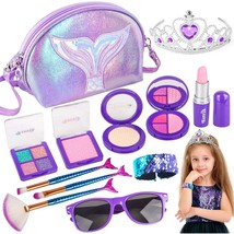 Easter Basket Stuffers For Girls Mermaid Princess Pretend Play Toy Makeup Set Fo - £29.78 GBP