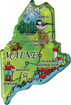 Maine Acrylic State Map Magnet - £5.19 GBP