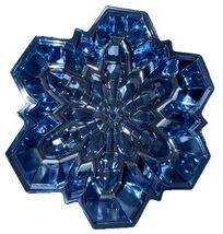 Christmas/Holiday Cookies/Candy/Snacks 8”L x8”W Metallic Blue Snowflake ... - $11.76