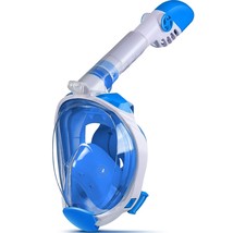 OUSPT Full Face Snorkel Mask, Snorkeling Mask with Detachable Camera - £44.77 GBP