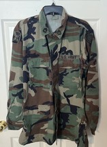 US Army Combat Jacket Mens Camo Woodland Hot Weather Military Coat Mediu... - $24.74