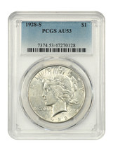 1928-S $1 PCGS AU53 - $152.78