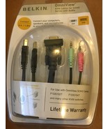 Belkin OmniView KVM Cables w/Audio VGA USB F1D9101v06 NEW - $130.95 MXN