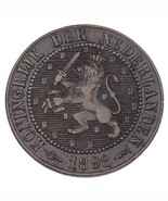 1898 Netherlands 2 1/2 Cent XF Condition KM #108.2 - $60.72 CAD