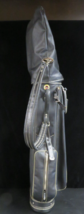 Vintage Black Wilson Imperial Leather Golf Bag Great Condition/ 14 Slots/ USA - $168.25