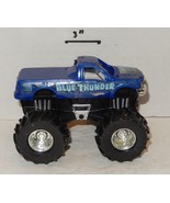 Hot Wheels Monster Jam Truck Blue Thunder 1:64 Scale Rare - $14.32 CAD