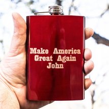 8oz Customizable Make America Great Again Flask L1 - £16.10 GBP