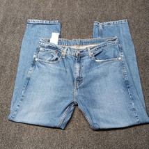 Levi Jeans Men 34x30 Blue 505 Regular Straight Leg Denim Pants Mid Rise ... - $15.23