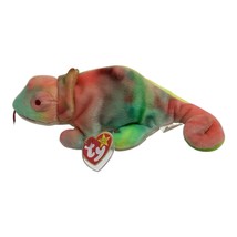 TY Beanie Baby - RAINBOW the Chameleon (tye-dyed) Stuffed Toy Stuffed An... - $148.80 MXN