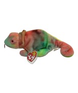 TY Beanie Baby - RAINBOW the Chameleon (tye-dyed) Stuffed Toy Stuffed An... - $148.80 MXN