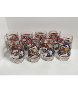 Set of 8 Coca Cola 1995 Polar Bear 16 OZ Glasses Indiana Glass Winter Games - £14.62 GBP