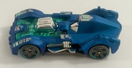 HOT WHEELS TURBOT BLUE 1:64 DIECAST 2 3/4&quot; CAR WITH SILVER &amp; GREEN 2016 - $4.94
