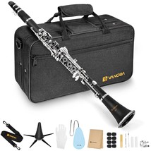 Clarinet, B Flat Beginner Student Clarinet Bb Nickel-Plated For School Band Orch - £113.41 GBP