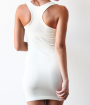 Athletic Off White Tank Top Casual Golf Dress Sexy Designer Ami Wang XS S M L XL - £5.50 GBP