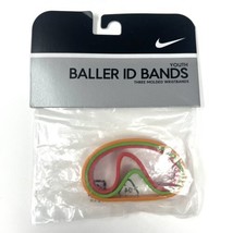 Vintage Nike 2005 Youth Baller ID Bands Bracelets Three Molded Wristband... - £23.39 GBP