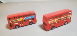 Lot of 2 Matchbox Lesney Base London Buses - £13.41 GBP