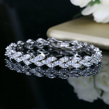 6 Ct Marquise Cut Diamond 7 inch Tennis Bracelet Women&#39;s 14K White Gold ... - $499.99