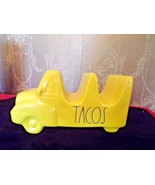 Rae Dunn  Yellow Ceramic Taco Truck Taco Holder-NEW - £11.67 GBP