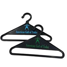 American Girl of Today Vintage Doll Clothes Hangers Set Of 2 Black Plast... - $9.60