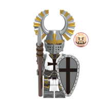 Crusader Teutonic Knights (Crest Wing Helmet) Minifigures Weapons Accessories - £3.16 GBP
