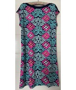 Lilly Pulitzer Robyn Shift Dress Short Sleeve Behind The Gate Pima Cotto... - $44.36 CAD
