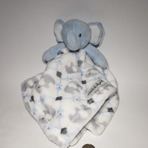 Blankets &amp; Beyond Blue Elephant Lovey Security Blanket 15.5&quot; x 15.5&quot; EUC - £10.23 GBP