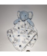 Blankets &amp; Beyond Blue Elephant Lovey Security Blanket 15.5&quot; x 15.5&quot; EUC - £10.40 GBP