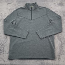 Magellan Outdoors Sweater Mens L Gray Loose Fit Long Sleeve Chest Zip Pu... - $29.68