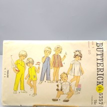 Vintage Sewing PATTERN Butterick 5757, Toddlers 1969 One Piece Dress or ... - $12.60