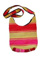 Tricolor Woven Stripe Boho Shoulder Bag - $44.91 CAD