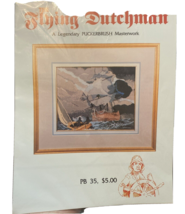 The Flying Dutchman Puckerbrush Counted Cross Stitch Book ship nautical - £6.63 GBP