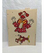 Vintage 1970s Limpygraph 13 Diecut Sheet Clowns  - $748.28 MXN