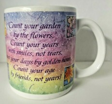 Designers Collection American Greetings Stoneware  Coffee Cup  Flowers Garden - $18.99