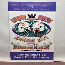 1998 Nebraska Huskers vs Oklahoma State Cowboys Football Game Day Program - $5.94