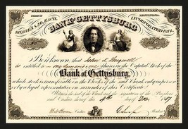 Bank of Gettysburg - £15.67 GBP