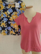 New lot Coral Bay Summer Tops Size Petite M PM NWT $50 Retail Value for lot - £10.16 GBP