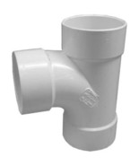 PVC Pipe Sewer &amp; Drain Sanitary Tee, Hub x Hub x Hub, 3-In. - €20,05 EUR