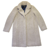 NWT J.Crew Teddy Sherpa Coat in Nantucket Fog Furry Topcoat Jacket M $248 - £116.10 GBP