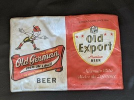 Old Export Old German Lager Beer Queen City Cumberland MD Bar Drink Mat Man Cave - £44.83 GBP