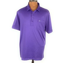 Travis Mathew Golf Shirt Mens XL Purple Short Sleeve Lightweight Polo - £19.46 GBP