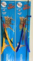 GO CAT DA BIRD FEATHER 36 INCH ROD KITTEN CAT ASSORTED COLORS QTY 2 - £19.28 GBP