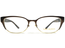 Tory Burch Eyeglasses Frames TY 1045 3128 Brown Tortoise Gold Cat Eye 52... - $37.03