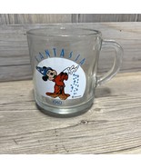 Vintage Disney Fantasia 1940 Mickey Mouse Collectors Glass Coffee Mug Te... - $7.66