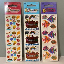 Vintage Sandylion Stickers Set Junk Food Noah’s Ark &amp; Fish - $21.99