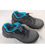 Ahnu Sugarpine II Womens Size 7.5 Hiking Shoes Waterproof Grey Blue 1019... - $29.69