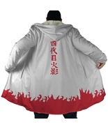 Anime Cloak Coat Naruto Cosplay Minato 4th Hokage Anime Fleece Jacket XS-5XL - $79.99 - $89.99